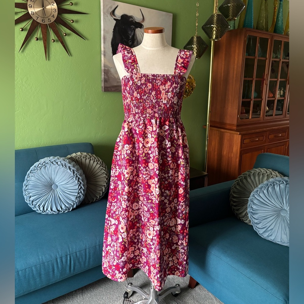 Time and Tru Floral Pink Dress